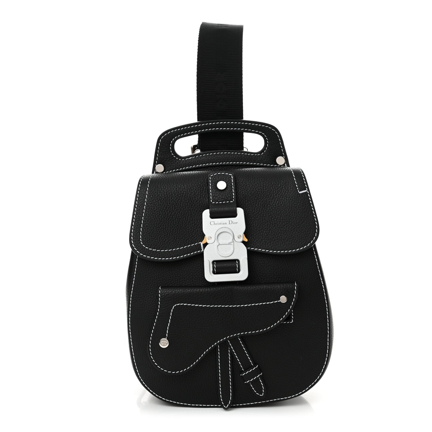 Christian Dior Grained Calfskin Mini Gallop Sling Bag Black 1 of 10