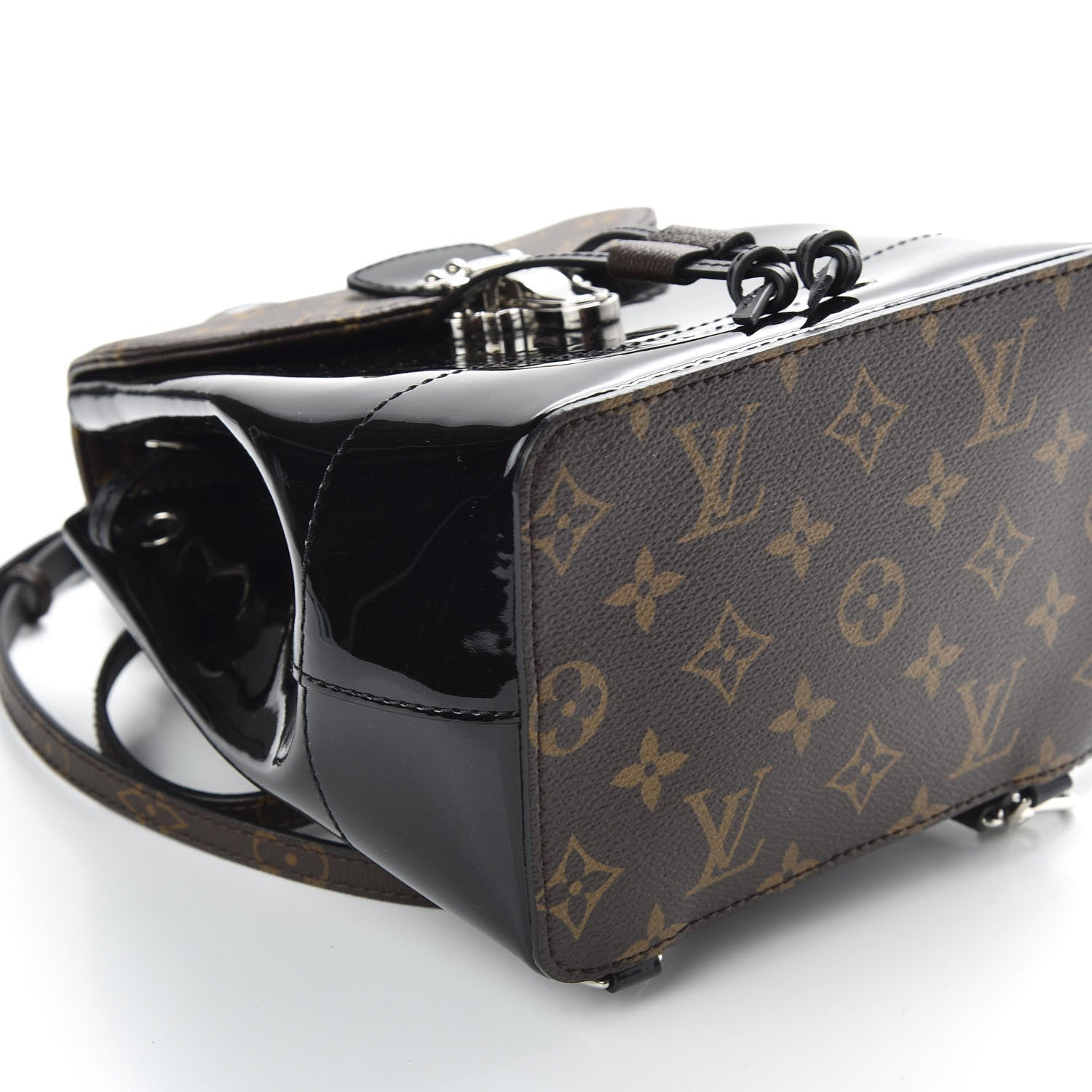 Louis Vuitton Patent Monogram Hot Springs Backpack Black 7 of 10