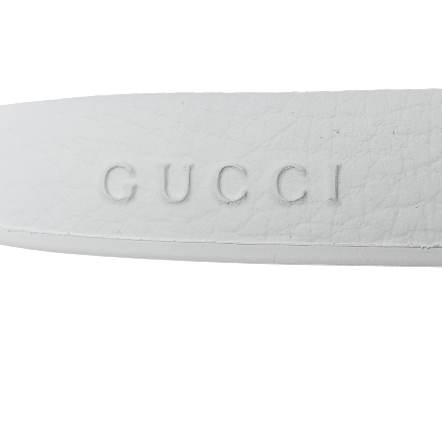 Gucci Rubber Web Mens Pool Slide Sandals 8 Great White 7 of 10