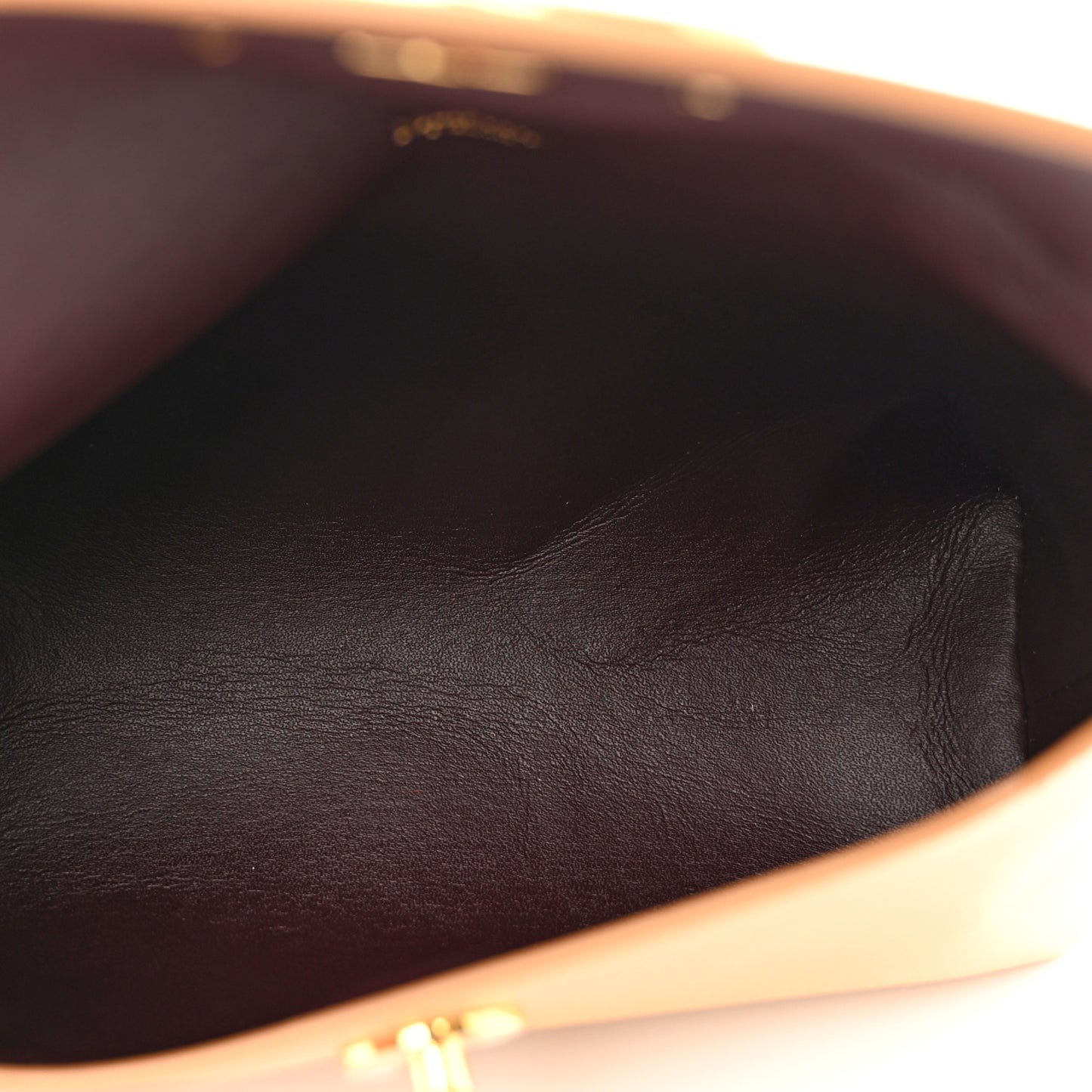 Small Classic Grain Darley Cosmetic Pouch Dark Golden Yellow