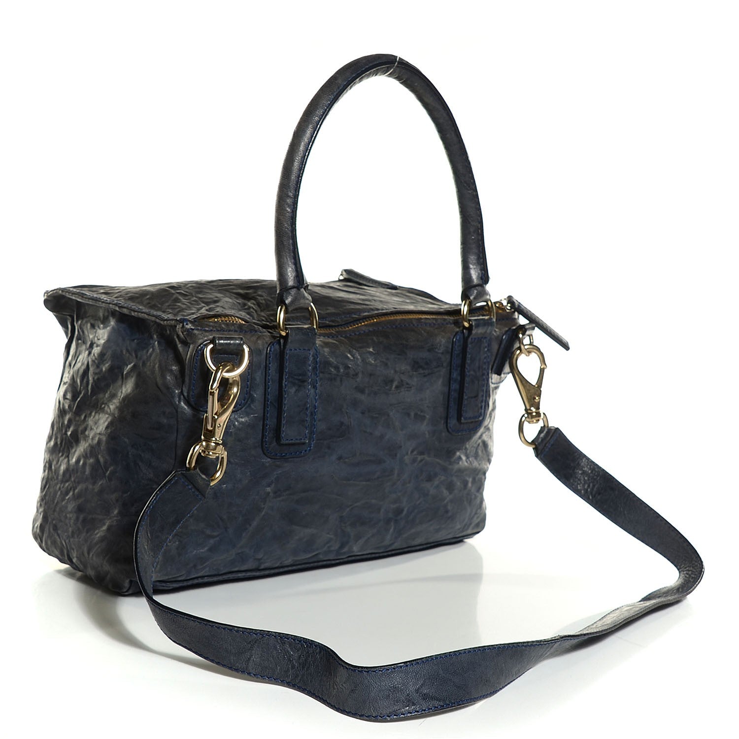 Givenchy Tumbled Sheepskin Medium Pandora Navy 3 of 13