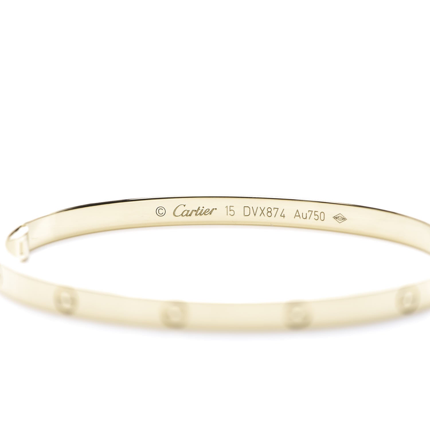 Cartier 18K Yellow Gold Small LOVE Bracelet 15 10 of 12
