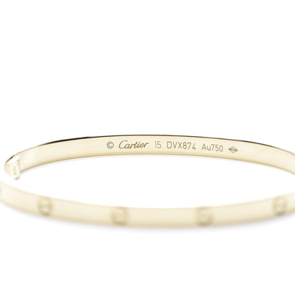 Cartier 18K Yellow Gold Small LOVE Bracelet 15 10 of 12