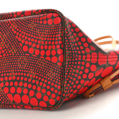 Louis Vuitton Monogram Kusama Waves Neverfull MM Red 8 of 8