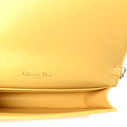 Christian Dior Calfskin Satin Bead Embroidery Lady Dior Clutch Gold Yellow 6 of 11