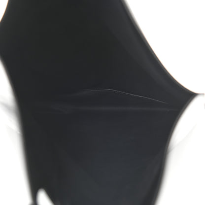 Balenciaga Calfskin Printed You Are The World Plastic Bag Shopper S Black 6 of 9