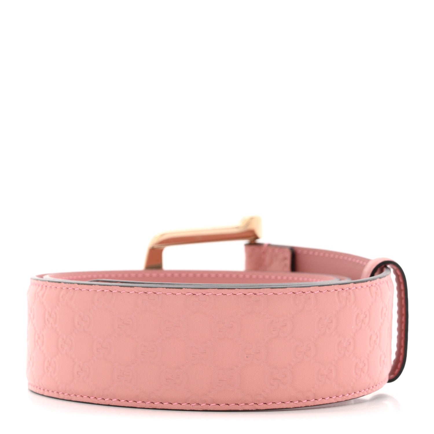Gucci Soft Microguccissima Margaux Calfskin Belt 80 32 Soft Pink 2 of 5