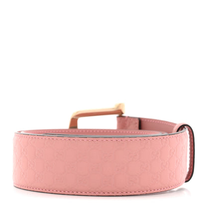 Gucci Soft Microguccissima Margaux Calfskin Belt 80 32 Soft Pink 2 of 5