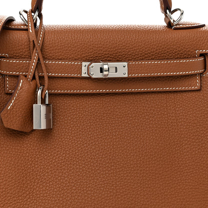 Hermes Togo Kelly Retourne 25 Gold 7 of 11