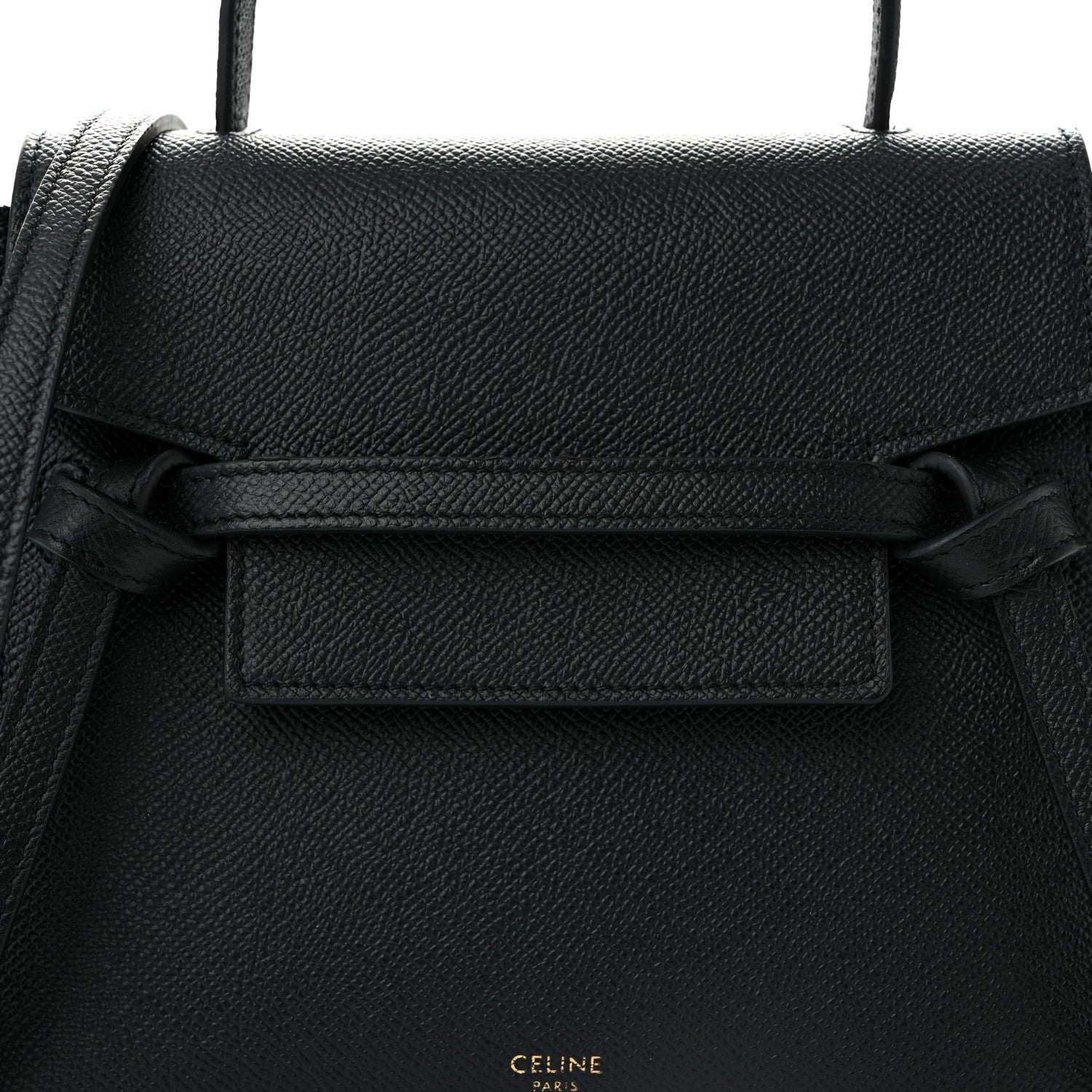 Celine Grained Calfskin Nano Belt Bag Black 7 of 10