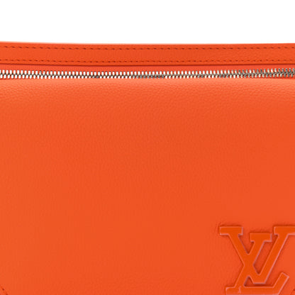 Louis Vuitton Grained Calfskin Aerogram New Sling Orange 8 of 10