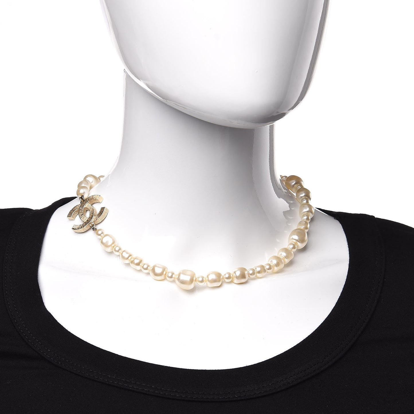 Baroque Pearl Short Necklace Gold