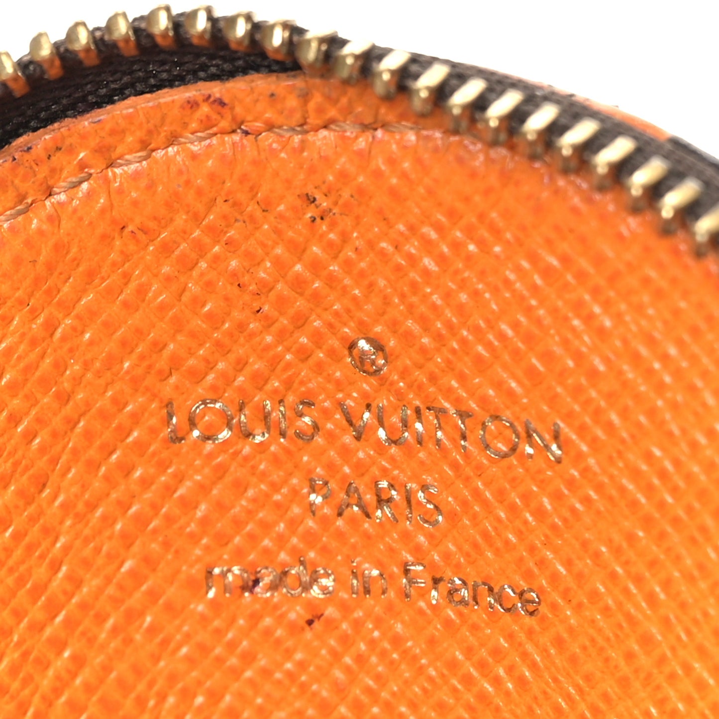 Monogram Groom Round Coin Purse