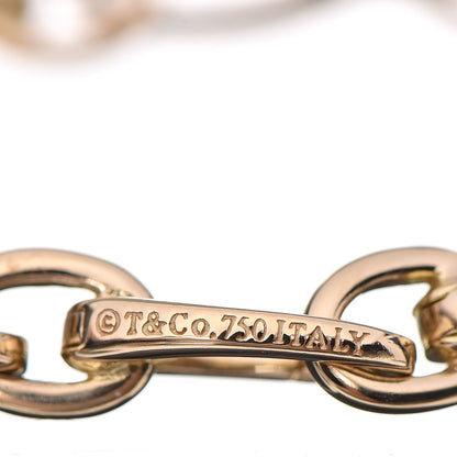 Tiffany 18K Yellow Gold Clasping Oval Link Bracelet 3 of 4