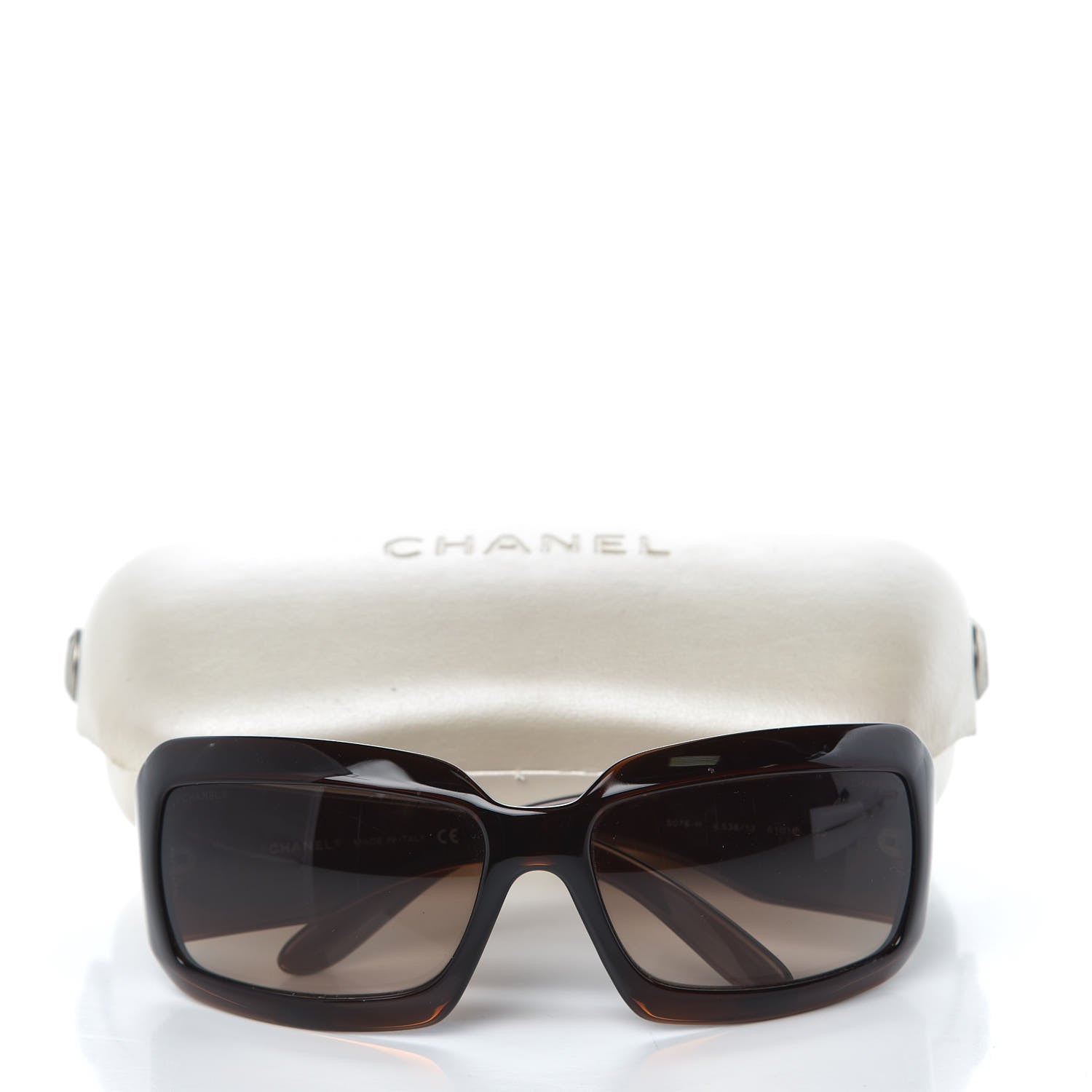 Chanel Mother of Pearl CC Sunglasses 5076-H Brown 10 of 10