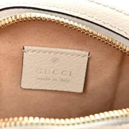 Gucci Textured Calfskin Web Mini Ophidia Round Shoulder Bag Mystic White 6 of 11