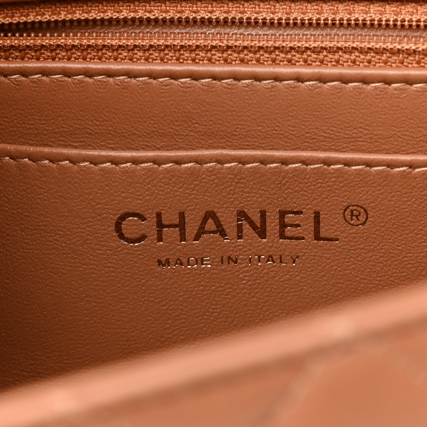 Chanel Lambskin Quilted Mini Rectangular Flap Brown 6 of 11