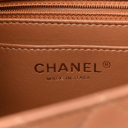 Chanel Lambskin Quilted Mini Rectangular Flap Brown 6 of 11