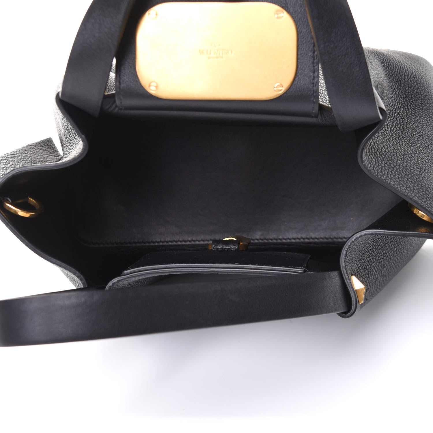 Valentino Garavani Calfskin VSling Shoulder Bag Black 5 of 9