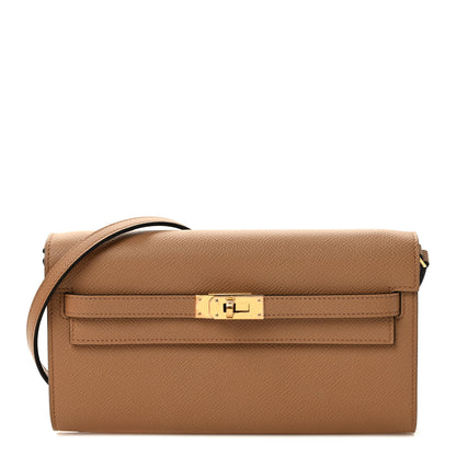 Hermes Epsom Verso Kelly Wallet To Go Chai Mauve Sylvestre 1 of 9