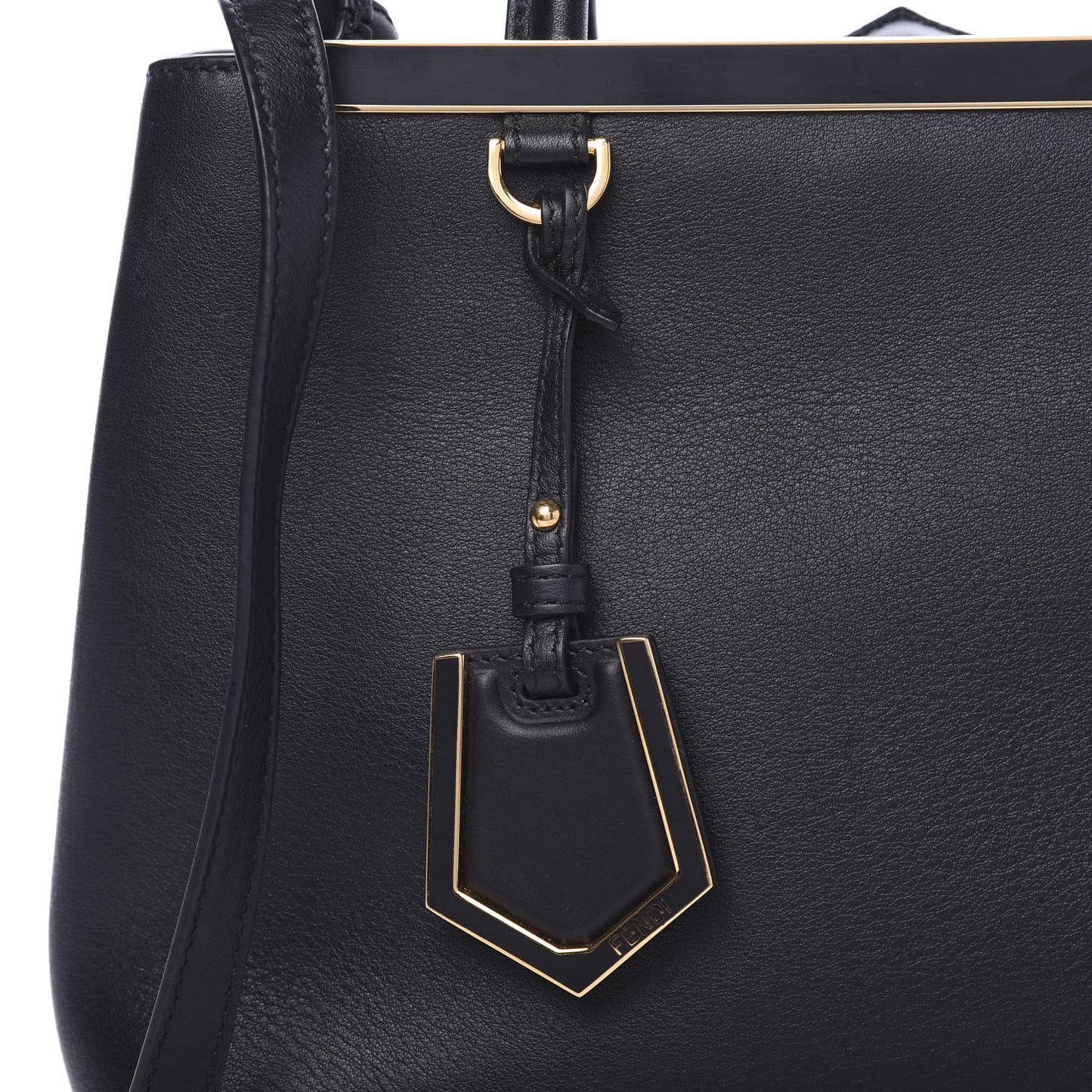 Vitello Dolce Century Petite 2Jours Tote Black Carbone