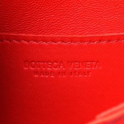 Bottega Veneta Lambskin Maxi Intrecciato Small Cassette Crossbody Bag Redstone 6 of 10