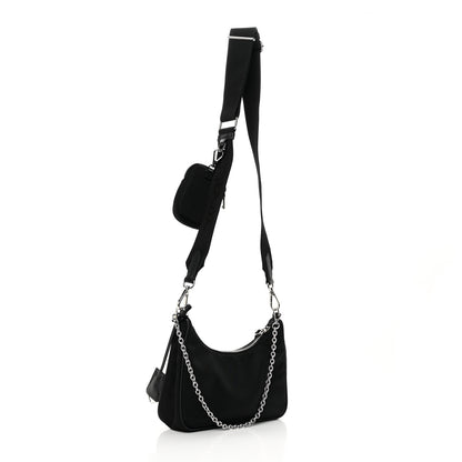 Prada Nylon Re-Edition 2005 Shoulder Bag Black 2 of 10