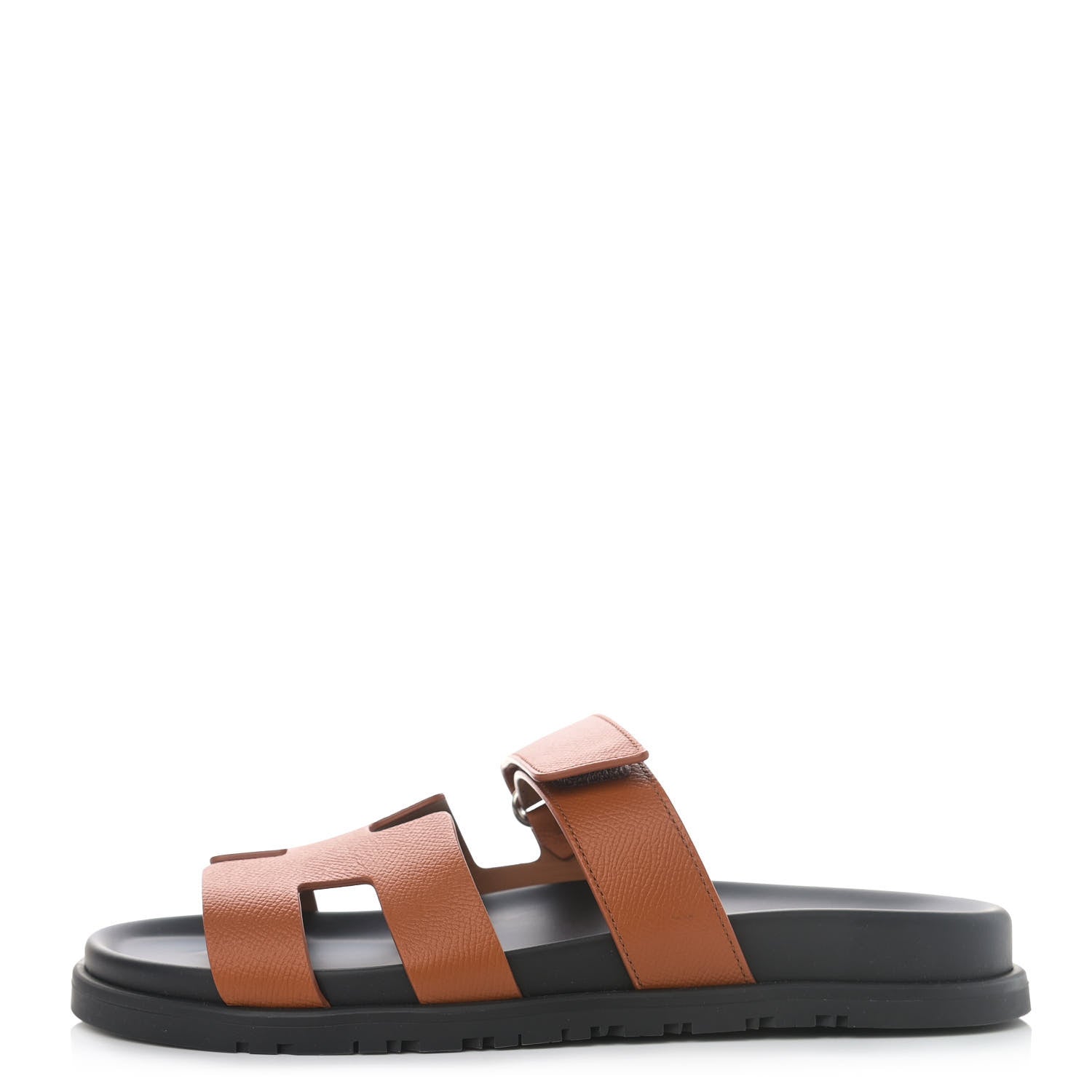 Hermes Epsom Womens Chypre Sandals 39.5 Natural 1 of 12