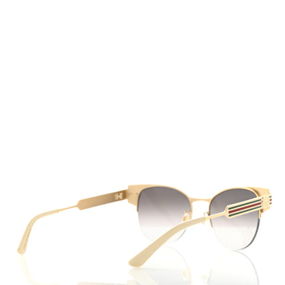 Gucci Cat Eye Web Sunglasses GG0521S Gold 5 of 8