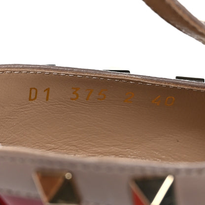 Valentino Garavani Patent Nappa Rockstud Ankle Strap 65mm Pumps 40 Rosso Valentino Poudre 6 of 9