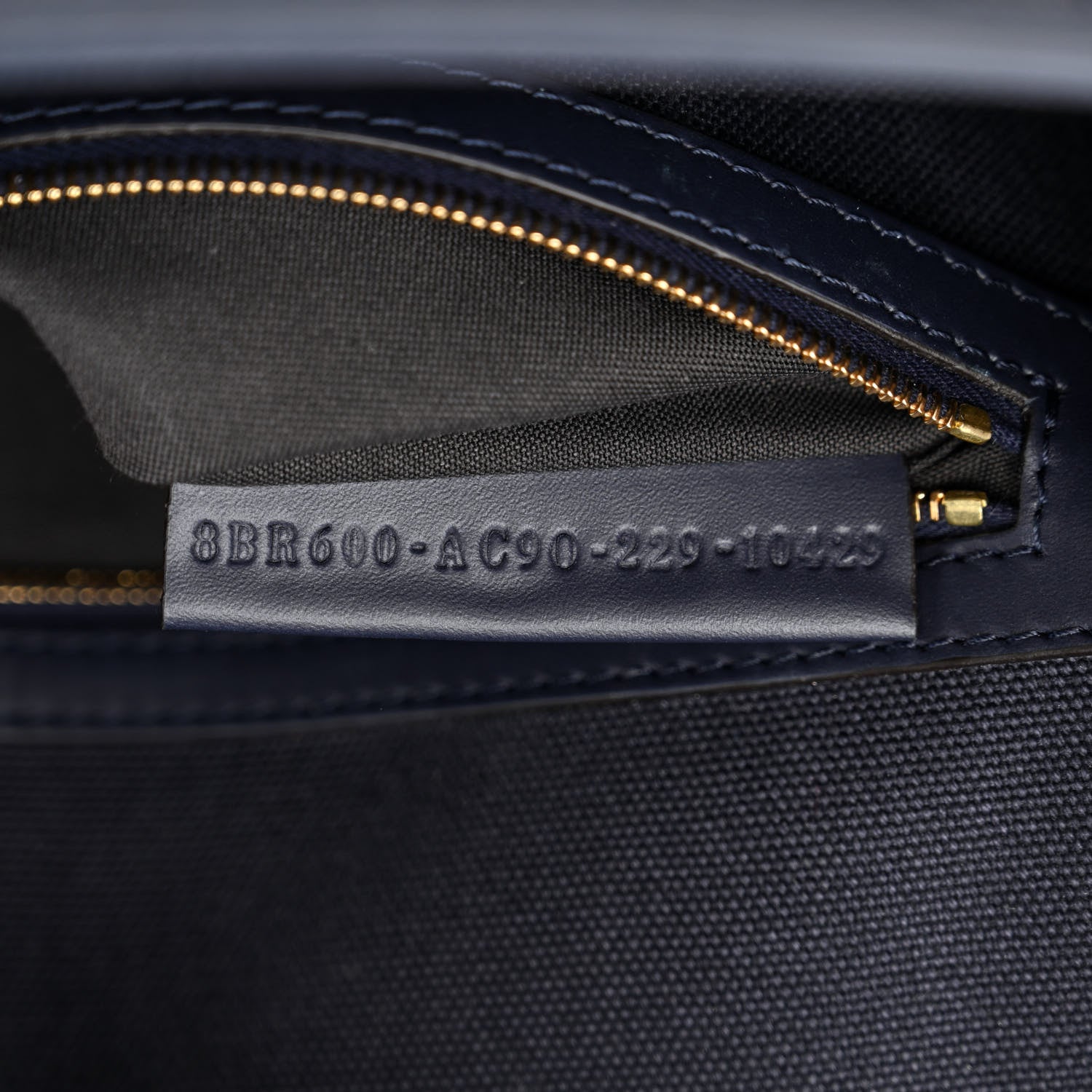 Fendi Canvas Vitello King Bi-Color Strap FF Embroidered Baguette Midnight 7 of 11