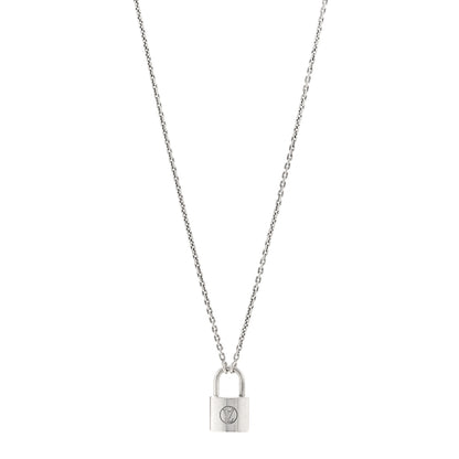 Louis Vuitton Sterling Silver Lockit Necklace 1 of 6