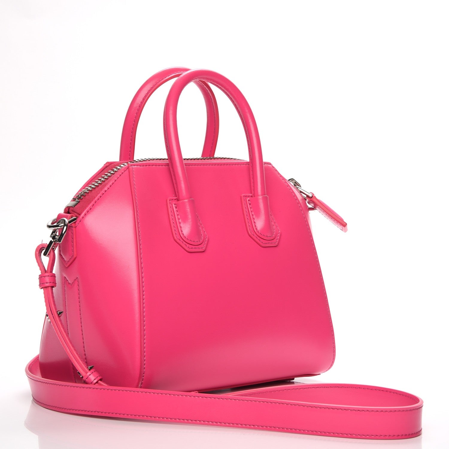 Givenchy Shiny Lord Calfskin Mini Antigona Shocking Pink 4 of 9