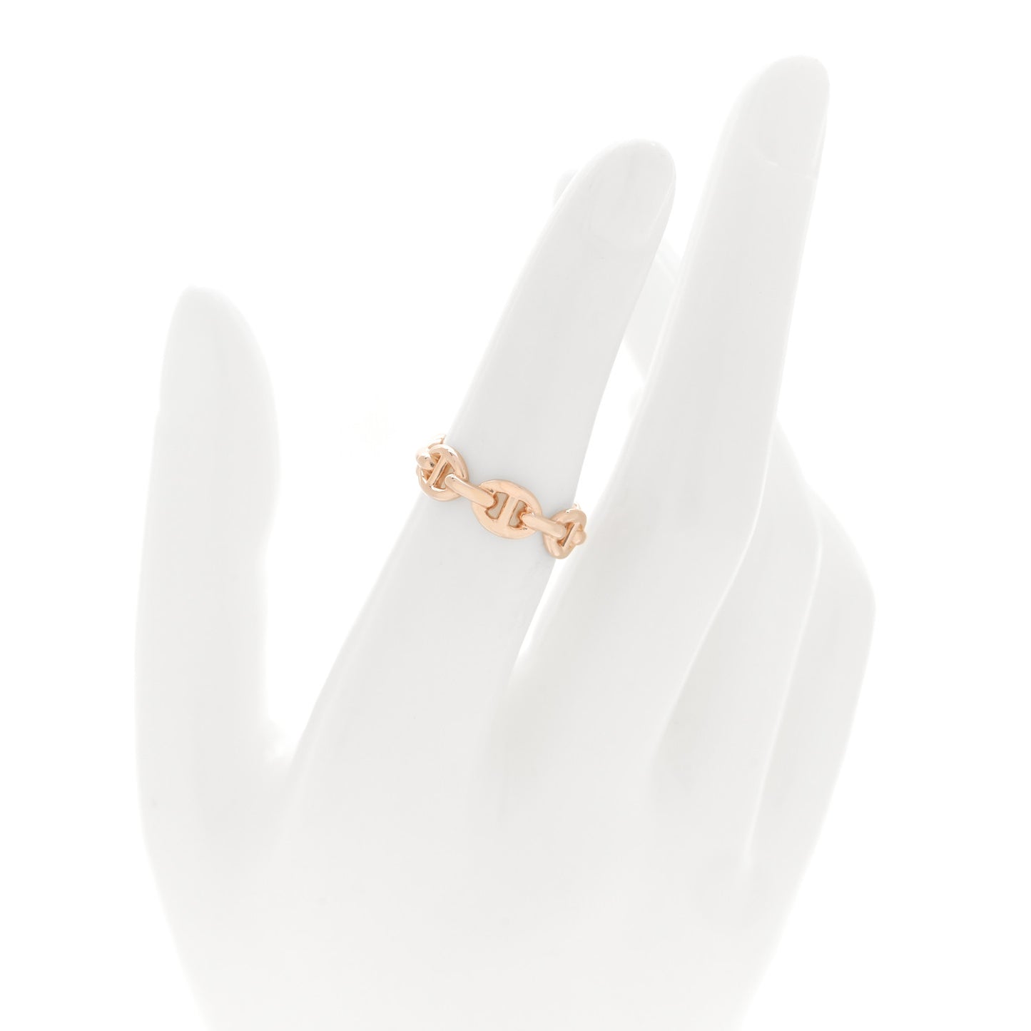 18K Rose Gold PM Chaine d'Ancre Enchainee Ring 51 5.75