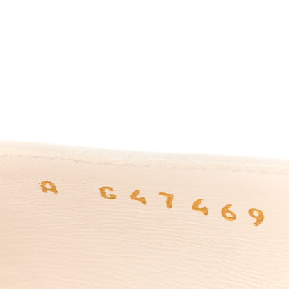 Chanel Lambskin Patent Calfskin Cap Toe CC Apple Slingback Pumps 40 White Black 9 of 10