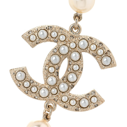 Chanel Pearl CC 100th Anniversary Necklace Light Gold 4 of 5