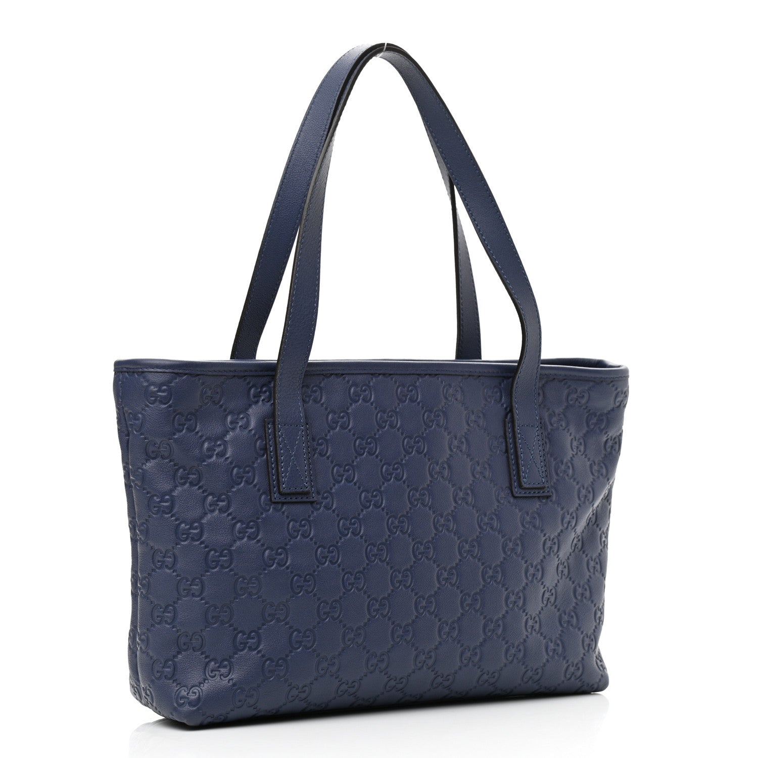 Gucci Guccissima Small Joy Tote Blue 3 of 10