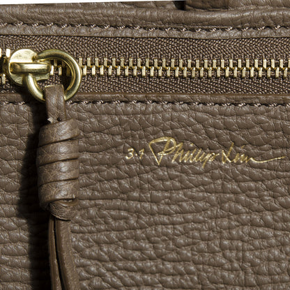 3.1 Phillip Lim 3.1 Textured Calfskin Medium Pashli Satchel Taupe 9 of 13
