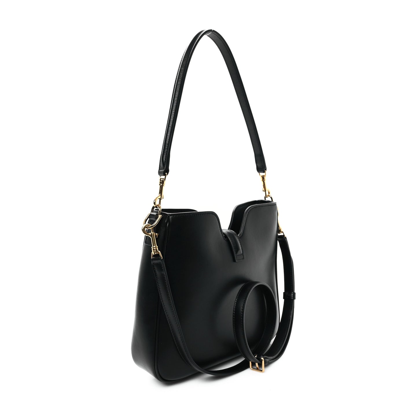 Smooth Calfskin Small Camille 16 Soft Bag Black