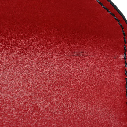 Christian Dior Calfskin D Fence Saddle Bag Black Red 15 of 16