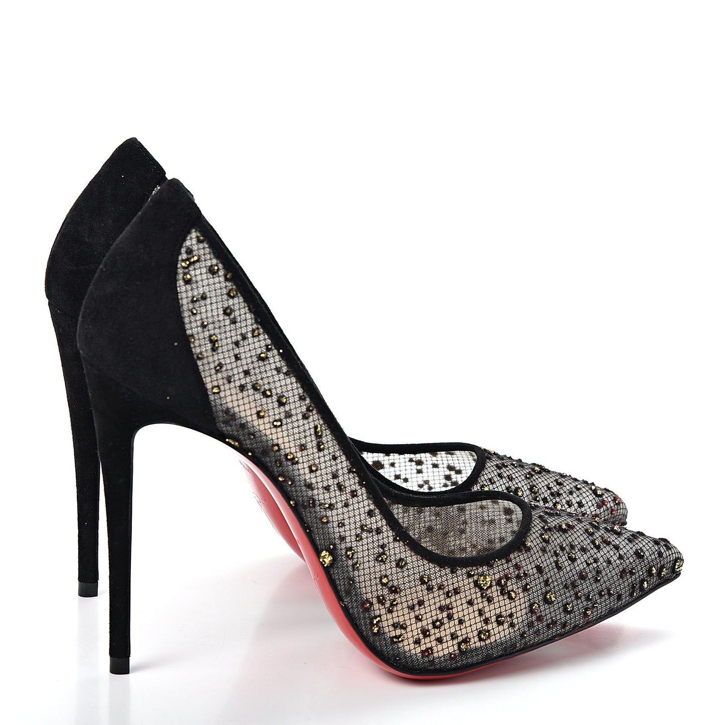 Tulle Glitter Follies Lace 100 Pumps 36 Black