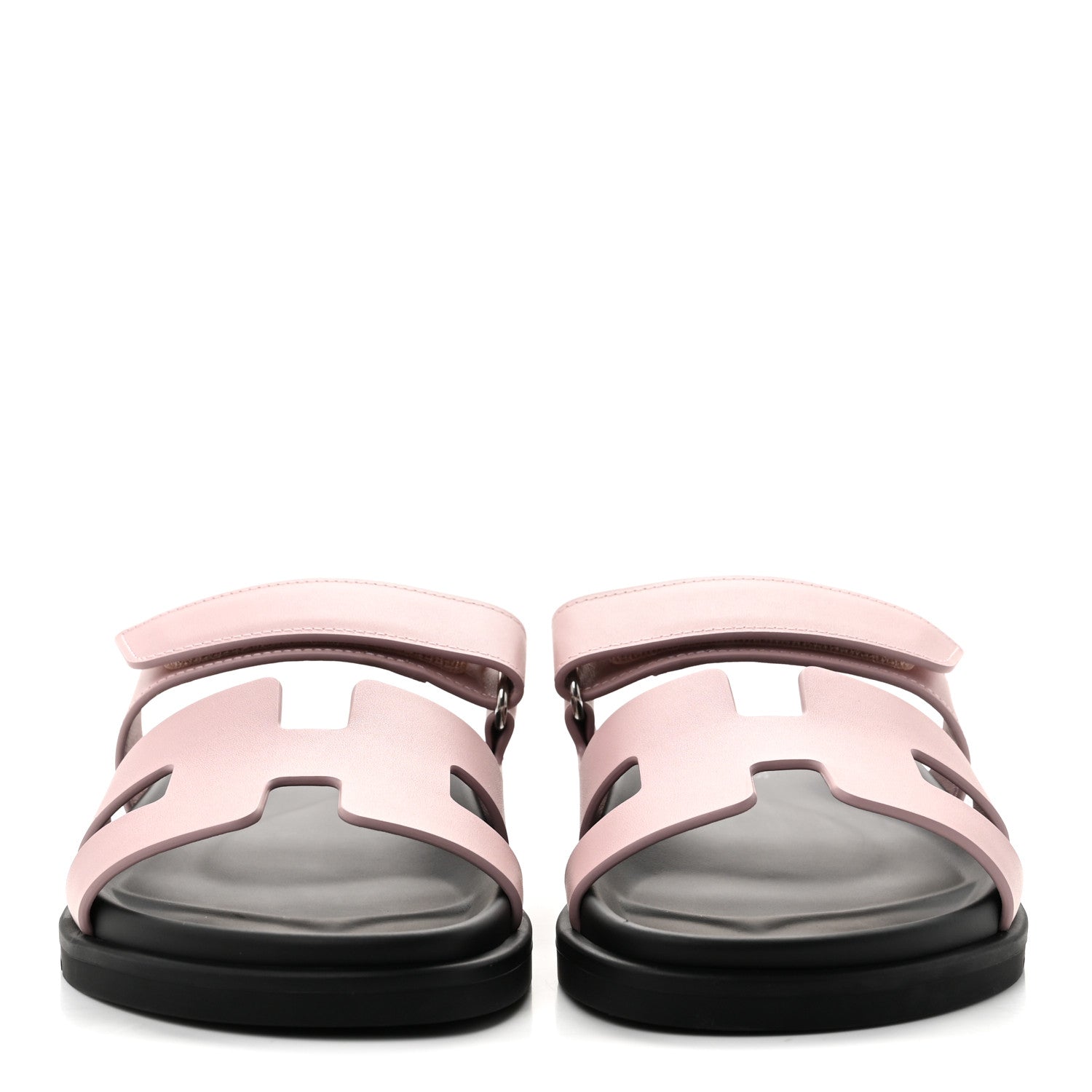 Hermes Calfskin Womens Chypre Sandals 38 Rose Cannon 3 of 10