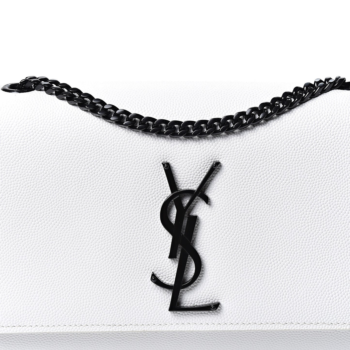 Grain De Poudre Small Monogram Kate Satchel Porcellana Black