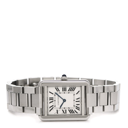 Cartier Stainless Steel 24mm Tank Solo Quartz Watch 2 of 4