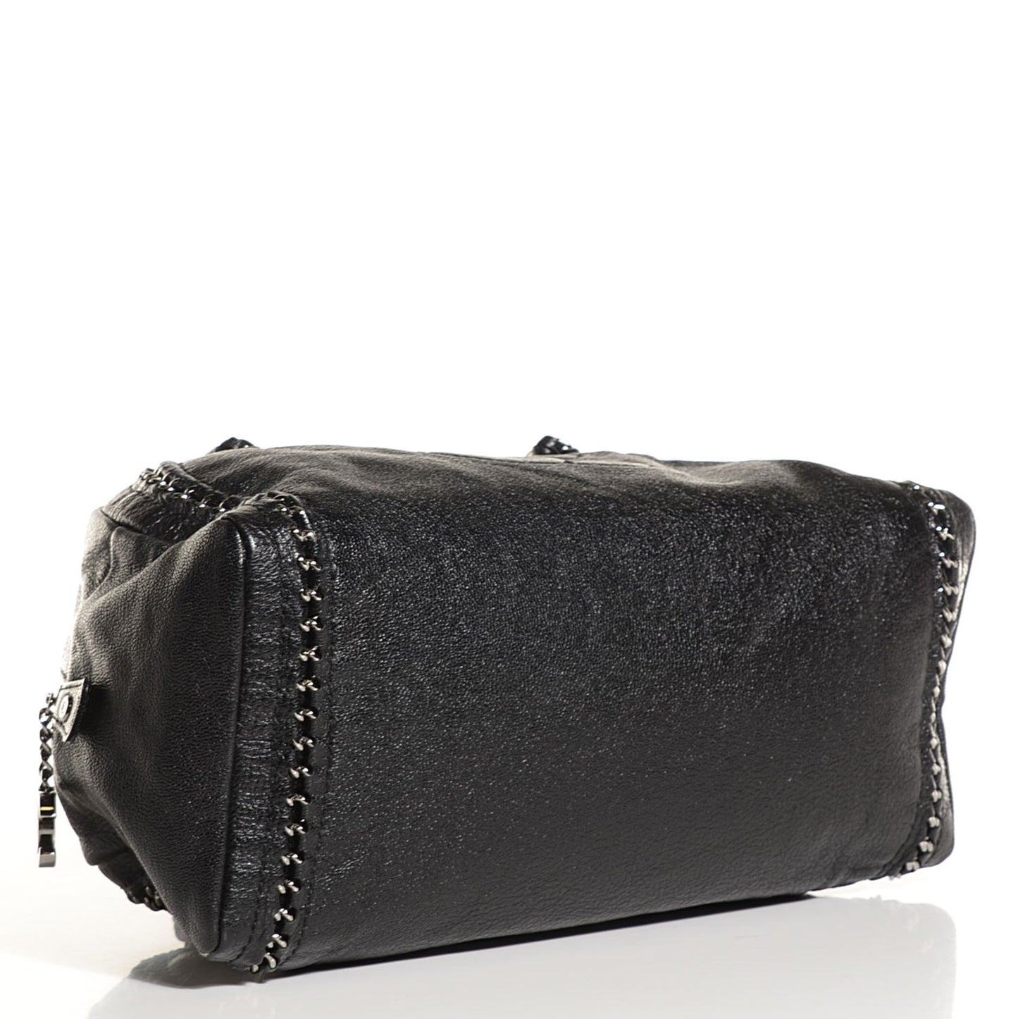 Deerskin Luxe Ligne Medium Bowler Black