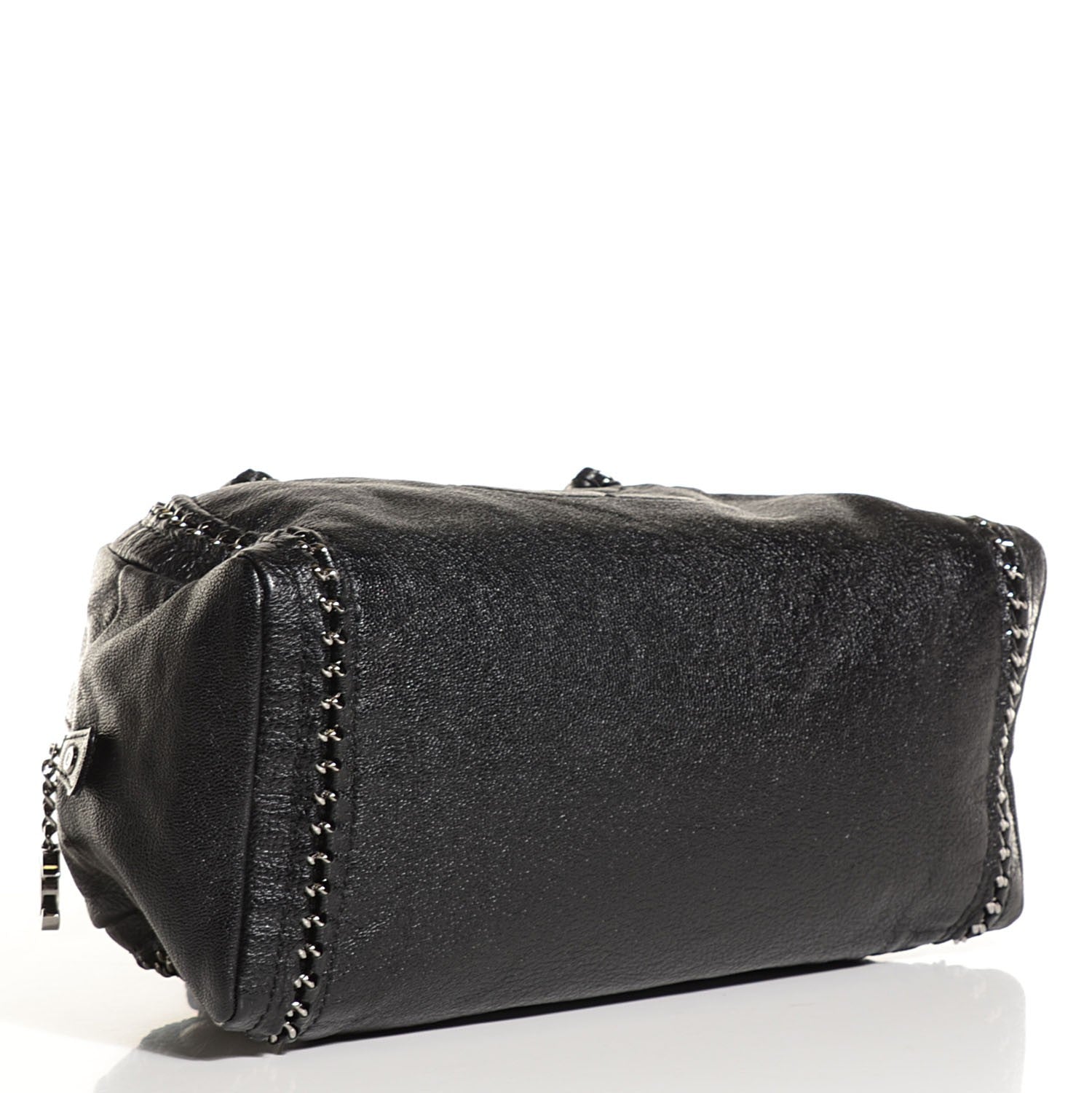Chanel Deerskin Luxe Ligne Medium Bowler Black 4 of 7