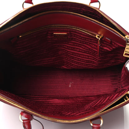 Prada Saffiano Large Galleria Double Zip Tote Fuoco 5 of 13