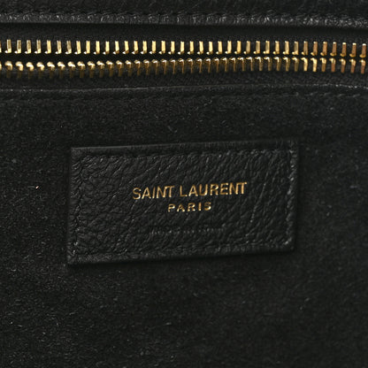 Saint Laurent Grained Deerskin Bea Tote Black 6 of 11