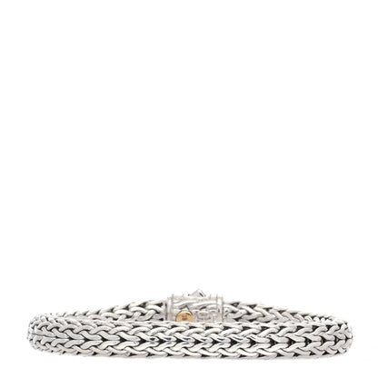 John Hardy Sterling Silver Diamond 7.5mm Classic Chain Bracelet 2 of 4