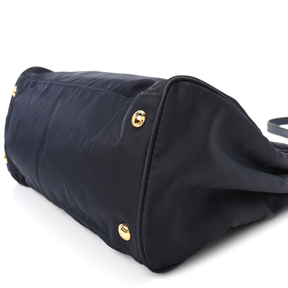 Prada Tessuto Nylon Saffiano Vela Tote Bleu 10 of 10